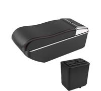 Armlehne Handschuhfach Für Peugeot Für Partner Für Tepee Modifikation Der Mittelarmlehne Erhöhung Der Mittelkonsole Doppellagige Ablagebox MNGNCBXWK(A1 curved red line)