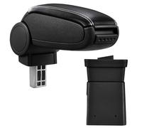 Armlehne Mittelarmlehne Leder Bezug Schwarz / Weiß für Dacia Logan Sandero