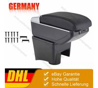 Armlehne Mittelarmlehne Mittelkonsole Leder Staufach Für VW Polo Mk5 12-18+USB