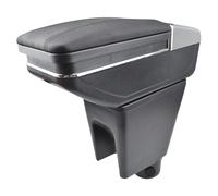Armlehne Mittelkonsole Mittelarmlehne Auto Organizer Armlehnenbox Kompatibel Mit Chevrolet Spark 2013-2014 Getränkehalter Becherhalter Aschenbecher 3D Drehbar Leder Schwarz Autohobby