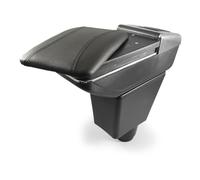 Armlehne Mittelkonsole Mittelarmlehne Auto Organizer Armlehnenbox Kompatibel Mit Dacia Logan 2010-2021 Getränkehalter Becherhalter Aschenbecher 3D Drehbar Leder Schwarz Autohobby