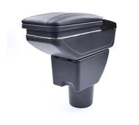 Armlehne Mittelkonsole Mittelarmlehne Auto Organizer Armlehnenbox Kompatibel Mit Hyundai Getz 2005-2008 Getränkehalter Becherhalter Aschenbecher 3D Drehbar Leder Schwarz Autohobby