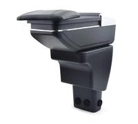 Armlehne Mittelkonsole Mittelarmlehne Auto Organizer Armlehnenbox Kompatibel Mit Hyundai i10 BA IA 2015-2018 Getränkehalter Becherhalter Aschenbecher 3D Drehbar Leder Schwarz Autohobby