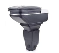 Armlehne Mittelkonsole Mittelarmlehne Auto Organizer Armlehnenbox Kompatibel Mit Peugeot 206 1998-2013 Getränkehalter Becherhalter Aschenbecher 3D Drehbar Leder Schwarz Autohobby