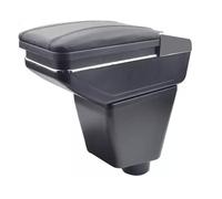 Armlehne Mittelkonsole Mittelarmlehne Auto Organizer Armlehnenbox Kompatibel Mit Renault Getränkehalter Becherhalter Aschenbecher 3D Drehbar Leder Schwarz Autohobby