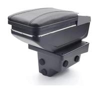 Armlehne Mittelkonsole Mittelarmlehne Auto Organizer Armlehnenbox Kompatibel Mit VW Tiguan 5N 2009-2017 Getränkehalter Becherhalter Aschenbecher 3D Drehbar Leder Schwarz Autohobby