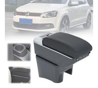 Armlehne Mittelkonsole Mittelarmlehne Ledertop Für VW Polo MK5 6R 2012-2018+USB