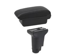 Armlehnen Mittelkonsole Für Fiat 500 Kastenwagen Armlehnen Nachrüstsatz Zur Erhöhung Des Mittleren Staufachs Im Innenraum(A1 white line No USB)