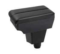 Armlehnen Mittelkonsole Für Fiat Für Panda II 2 Auto Armlehne Ablagefach Armlehnenverstärkung Erhöhung Der Innenausstattung Nachrüstteil(C-Black white line)