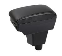 Armlehnen Mittelkonsole Für Fiat Für Panda II 2 Auto Armlehne Ablagefach Armlehnenverstärkung Erhöhung Der Innenausstattung Nachrüstteil(D-Black white line)