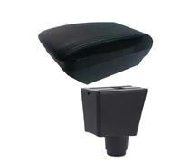 Armlehnenbox Für Dacia Für Logan 2 Für Dokker Autoinnenausstattung Nachrüst-Armlehnenbox Aufbewahrungsbox Ersatzzubehör(F All Black No USB)