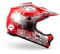 ARMOR HELMETS® AKC-49 „Red“ · Kinder Cross-Helm · Motorrad-Helm MX Cross-Helm MTB BMX Cross-Bike Downhill Off-Road Enduro-Helm Moto-Cross Sport · DOT Schnellverschluss Tasche M (55-56cm)