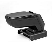 ARMSTER rati Mittelarmlehne für Auto, kompatibel mit Skoda Fabia II 2007-2014, Staufach, faltbar, Kunstleder, Schwarz