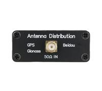 ARMYJY GPS/Beidou/GLONASS/Galileo 1-zu-4 Signalverteiler Leistungsteiler mit für SMA-Buchsen, 1,4-1,6 GHz, -6,6 dB Verstärkung, 30+ dB Isolierung, ABS-Gehäuse