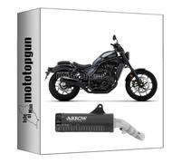 arrow 74511RBA auspuff zugelassen rebel aluminium schwarz endkappe aluminium kompatibel mit honda cmx 1100 rebel 2024 mototopgun