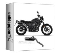 arrow 74513RBA auspuff zugelassen rebel aluminium schwarz endkappe aluminium kompatibel mit honda cl 500 2023 mototopgun