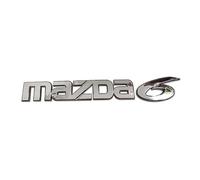 ARRYEDCN Auto Emblem für Mazda 6, 3D Chrom Emblem Badge Aufkleber original Ersatzteil Verschleißteile Kühlergrill Emblem Car Styling
