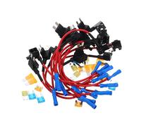 ARTSEWPLY 16 Stück Teiliges Kfz Sicherungs adapter Micro Flachsicherungen für Auto Boot Motorrad mit Vielseitigen Schutz vor Überlast und Kurzschluss Mini Fuse Holder für Fahrzeug elektrik