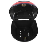 ARTSEWPLY Motorradgepäckkoffer Heckbox Abschließbar Blau Großer Aufbewahrungskoffer Mit Reflektor Für Motorrad E-Bike Helm Vielseitige Transportbox