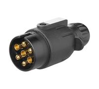 7 polig Anhänger Stecker Magnet 12V Kunststoff KFZ Wohnwagen PKW Beleuchtung BWI