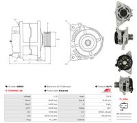 AS-PL Universal 12V 120A für TOYOTA A6805S