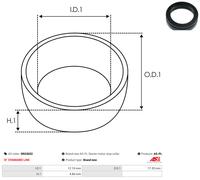AS-PL Reparatursatz, Starter srs3032 17,20mm für Volvo Peugeot Ford SAAB Fiat BMW RENAULT VW