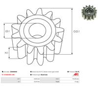 AS-PL Reparatursatz, Starter Universal 19,20mm SGK0004S