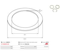 AS-PL Reparatursatz, Starter Universal 47,30mm SDK0014