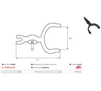 AS-PL Reparatursatz, Starter Universal für MITSUBISHI SUZUKI VW PEUGEOT TOYOTA IVECO MERCEDES-BENZ SAAB FORD VOLVO BMW NISSAN SL0001
