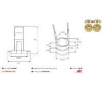 AS-PL Schleifring ASL9003 – passend für Lichtmaschine, Generator
