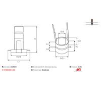 AS-PL Schleifring ASL9010 für Generator/Lichtmaschine – Universal