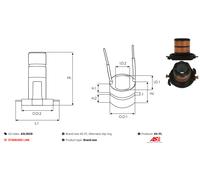AS-PL Schleifring, Generator passend für MITSUBISHI ASL9028