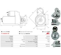Anlasser für CHEVROLET AVEO MATIZ SPARK DAEWOO KALOS MATIZ