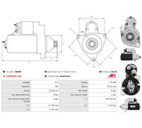 Anlasser Starter Brandneu AS-PL S0289 0001123001 LINE für PORSCHE 911 996 986 GT
