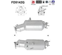 AS Ruß-/Partikelfilter, Abgasanlage für AUDI FD5142Q