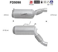 AS Ruß-/Partikelfilter, Abgasanlage für BMW FD5098
