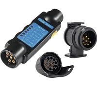 as - Schwabe Camping Caravan Tester 13-polig, Outdoor Anhänger Beleuchtungs- und Kabel-Testgerät, Kontrolle für Stecker und Dosen, Stromkreis-Prüfgerät, PKW Wohnwagen & Wohnmobil, Schwarz I 61468