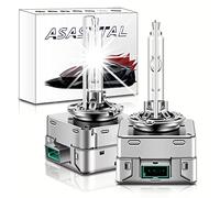 Asasytal D3S Xenonlampen 35W 6000K Diamantweiß Hochwertige Helle Hochleistungsentladungsscheinwerfer, Umrüst-/Nachrüstsatz für Bi-Xenon-Lampen für Xenon Upgrade, mit Robustem Metallsockel, 1 Paar