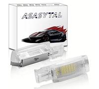 Asasytal LED Innensonnenblenden Kosmetikspiegellampen Leselicht 6000K Superhell Kompatibel mit Golf 4/5/6 1J1 Va-riant 1J5 Jet-ta 5 Pas-sat B6/7 CC Polo 9N3 Po-lo 6R etc., 2 Stücke