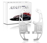 Asasytal Lenkrad-Schalthebelverlängerung aus Aluminium Kompatibel mit VW Golf 7 GTI/R, Polo 6C GTI, Jetta GLI, Passat B8, Scirocco, T-ROC/Tiguan Rline u.a., Silber