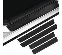 ASBHFC 4 Stück Auto Einstiegsleisten Abdeckung für Skoda Kamiq (NW4 2019-2025 2026), Carbonfaser Optik Zierleisten für Autotüren, Selbstklebende Einstiegsfolie, Wasserdicht