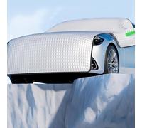 ASBHFC Halbe Autoabdeckung Ganzjahres für Opel Mokka (A B 2012-2025 2026), Große Frontscheibenabdeckung Winter Frostschutz, Gepolsterte Scheibenabdeckung Sonnenschutz UV-Schutz