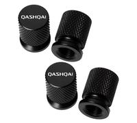 ASEUOG 4 Stück Ventilkappen Auto für Nissan Qashqai J10 J11 J12 2013-2024 Rostschutz Reifenventil-Staubkappen Autoteile,A