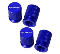 ASEUOG 4 Stück Ventilkappen Auto für Nissan Qashqai J10 J11 J12 2013-2024 Rostschutz Reifenventil-Staubkappen Autoteile,D