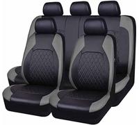Ashild Auto Sitzbezüge Sets für V-W Golf Variant VIII VI V IV III Wagon Estate, PU Leder Autositzbezüge Schonbezüge Sitzschoner Wasserdichter Vordersitze Rückbank Zubehör,A/9pcs Set Grey