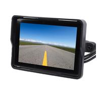 Asixxsix 5 Zoll Motorrad CarPlay Touchscreen, Front und Rückfahrkamera