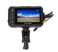 Asixxsix Motorrad-Dashcam, 1080P 30fps Dual Weitwinkel 120 und 90 Grad Objektiv Vorne Hinten Motorrad-Video-Fahrrecorder mit G-Sensor Loop-Aufnahme wasserdichte Action-Kamera