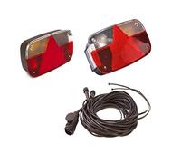 Aspöck Anhänger - Rückleuchten - Heckleuchten Multipoint III - Kabelbaum - Kabelsatz 7 Meter + DC Kabel 4,7 Meter, 13 pol