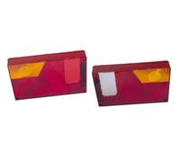 ASPÖCK MULTIPOINT I Streuscheiben links und rechts, 240x140 mm | Robuste Ersatzgläser mit E9-Zulassung für Pkw-Anhänger und Wohnwagen. Einfacher Austausch der MULTIPOINT I Heckleuchten.