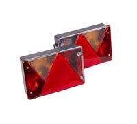 Aspöck Multipoint IV Rückleuchten Set 12 V, 7 Funktionen, IP64 | Robuste Anhänger-Heckleuchten mit 5-Pin Bajonettanschluss. Ideal für PKW-Anhänger, Wohnwagen, Abschleppwagen und LKW.